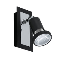 Spot Moderno Sarria In Acciaio Nero 1 Luce Gu10 4,5W Ip20