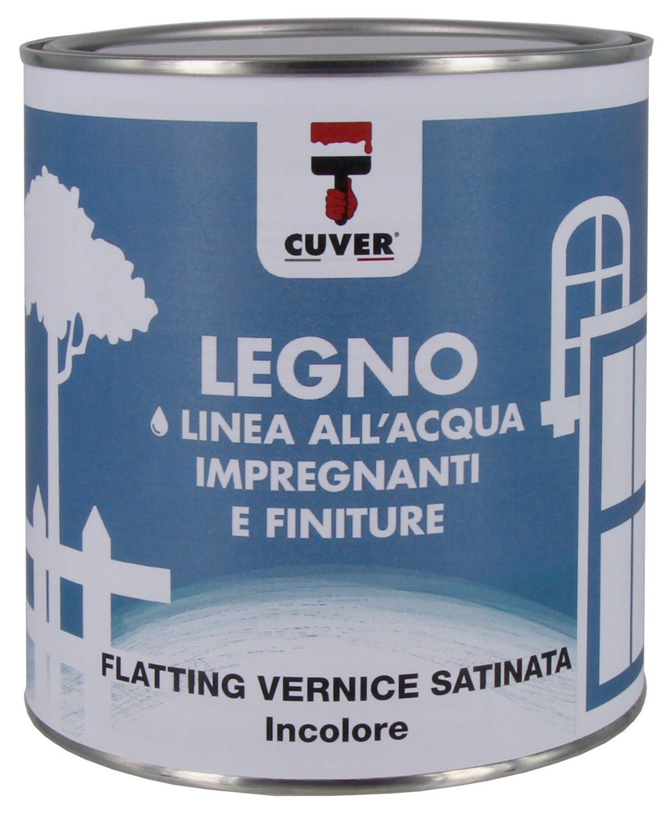 6pz flatting aqquaver satinata incolore per legno ml 750 94974