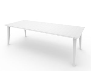 allibert tavolo 'lima' estendibile 160/240 cm bianco 95141