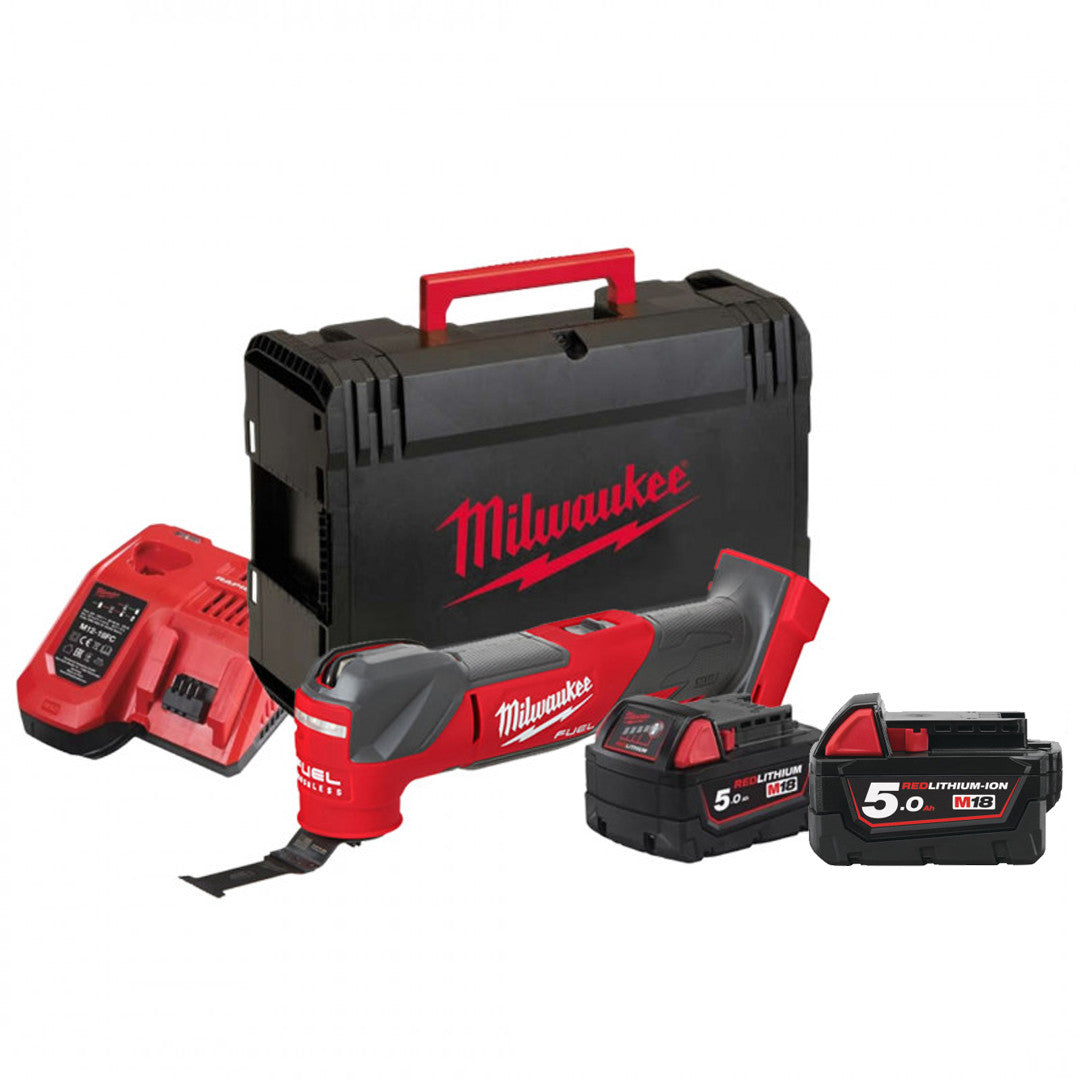 M18 Fmt-502X-Utensile Multifunzione Per Applicazioni Di Rimozione E Taglio M18 Fuel-Con 2 Batteria Da 5,0Ah-