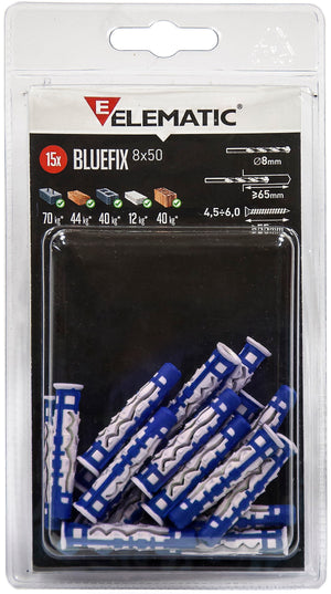 ELEMATIC BLISTER TASS. BLUEFIX MM. 8 (PZ.10)  CF 10,0