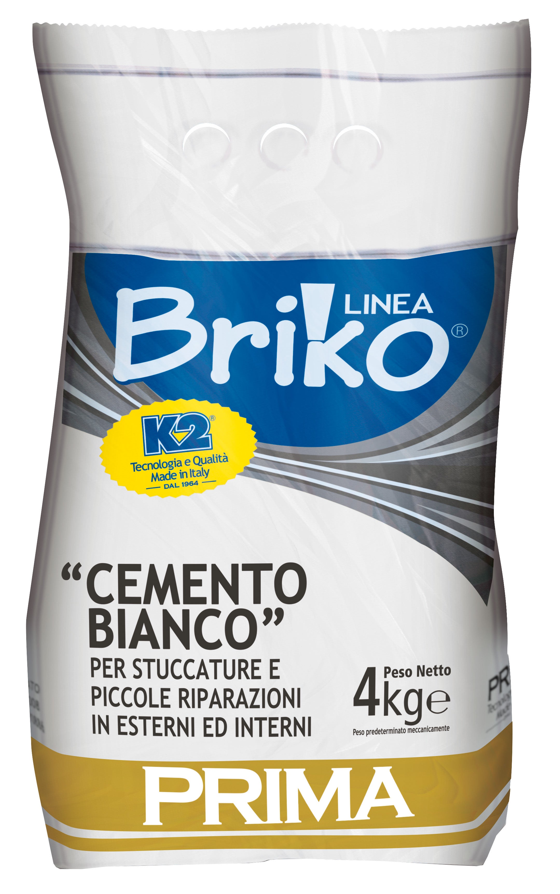 LINEA BRIKO CEMENTO BIANCO DA KG. 4  PZ 4,0