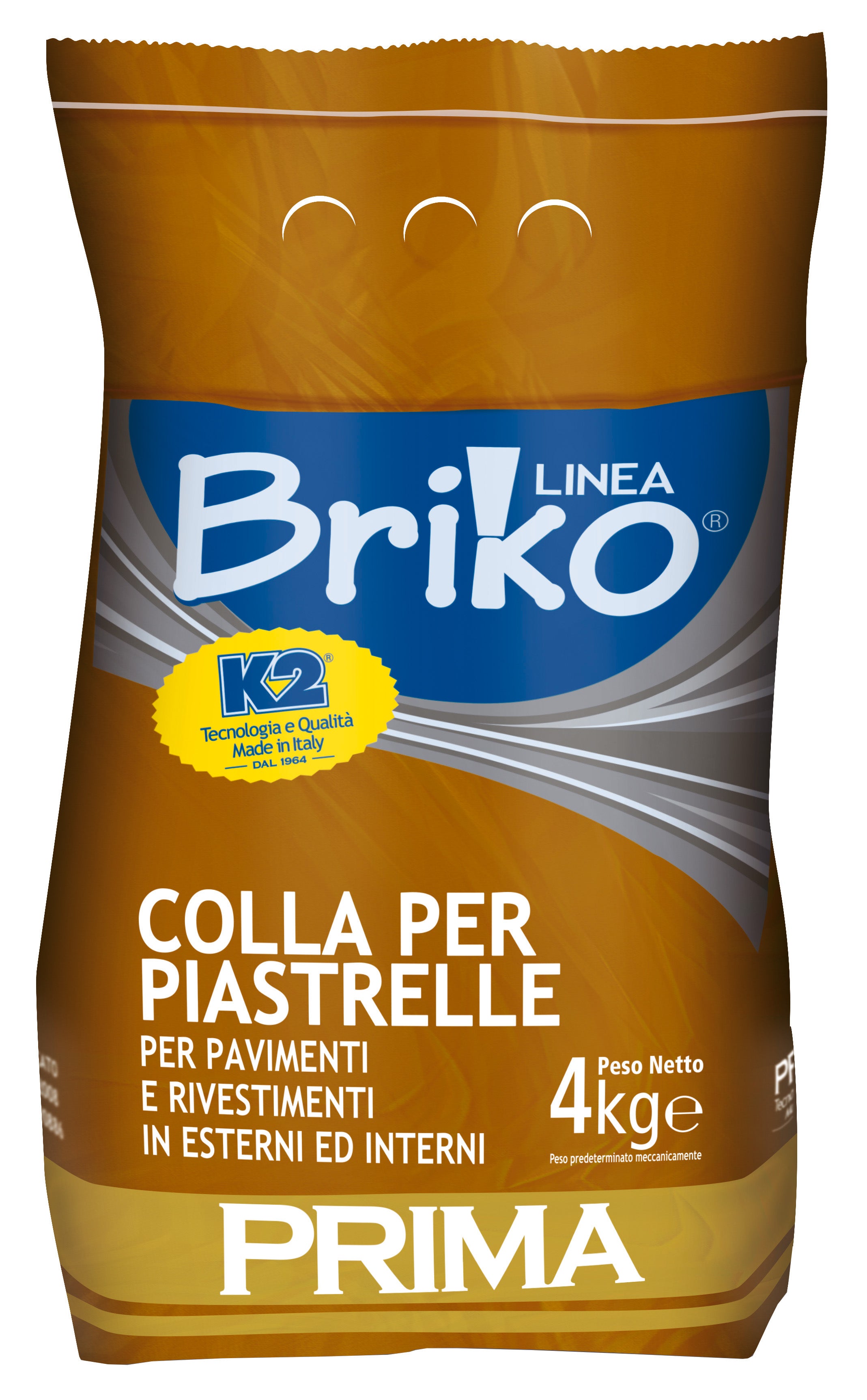 LINEA BRIKO COLLA PIASTRELLE EXTRA DA KG. 4  PZ 4,0