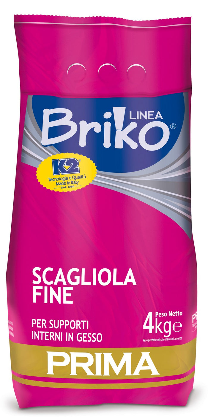 4pz linea briko scagliola fine per riparazioni e stuccatura da kg 4 95792