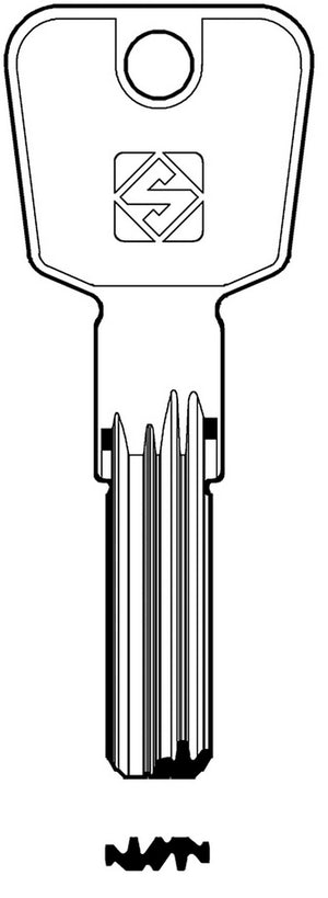 5pz chiavi silca punzonate tn32 olc gr 6/2 95884