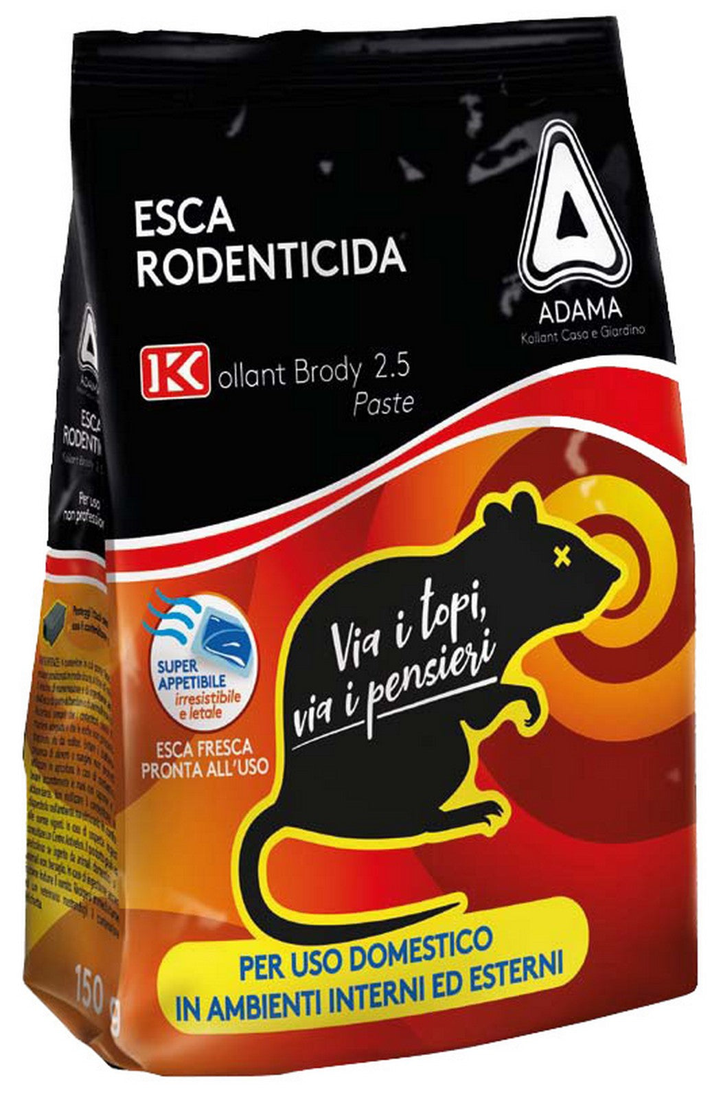 esca topicida fresca brody 2.5 150 g rosso 95907