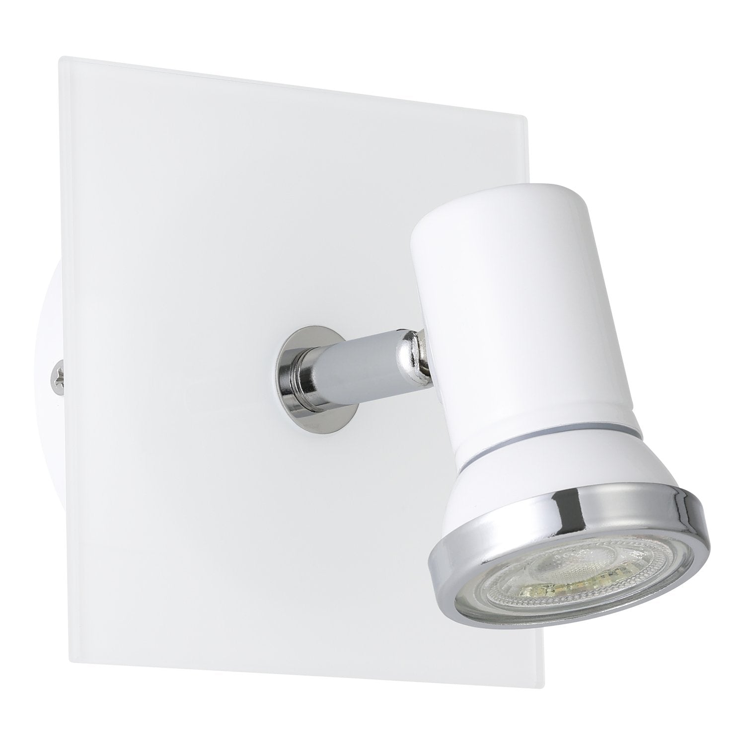 Spot Moderno Tamara 1 In Acciaio Bianco 1 Luce Gu10 3W Ip44