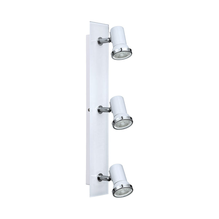 Spot Moderno Tamara 1 In Acciaio Bianco 3 Luci Gu10 3W Ip44