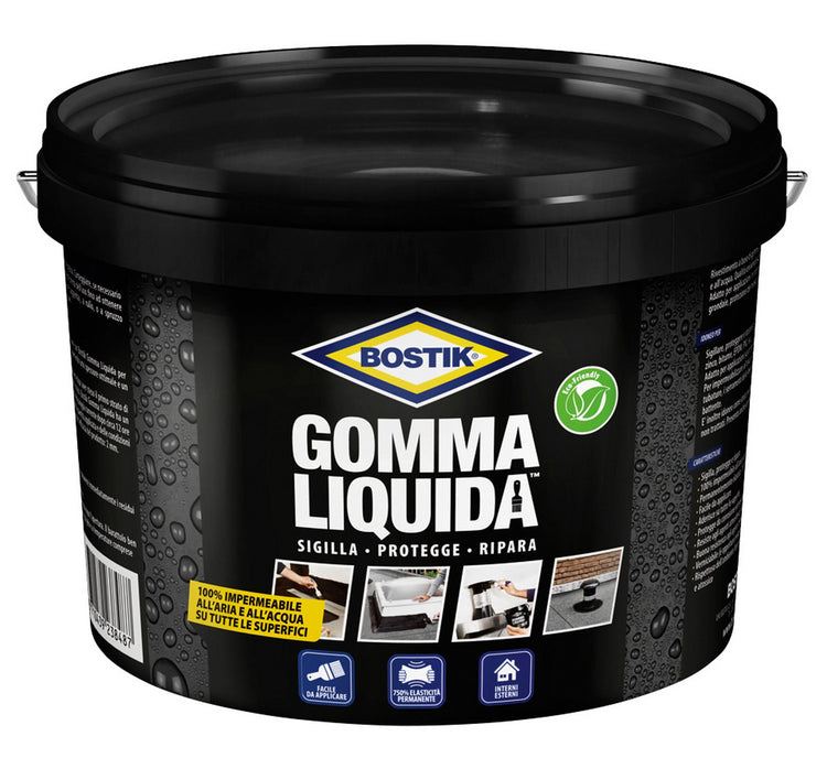 bostik gomma liquida impermeabile protegge e ripara 16 lt 96039