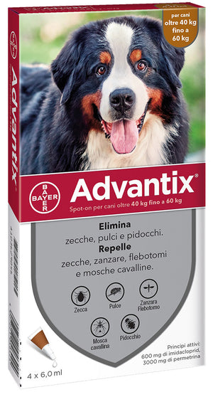 BAYER ADVANTIX SPOT ON CANI KG.40 E OLTRE  PZ 1,0