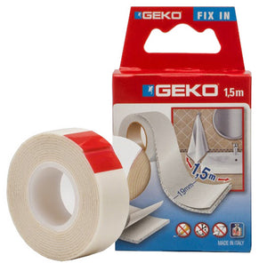 12pz nastro biadesivo geko mm 19 x 5 m cod:ferx.96199