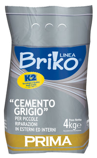 LINEA BRIKO CEMENTO GRIGIO DA KG. 4  PZ 4,0