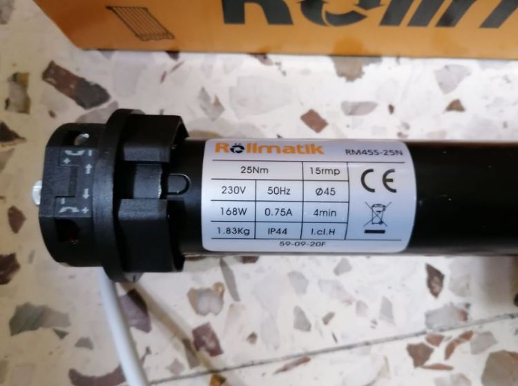 Motore per tapparelle 25 Nm Plus - 50Kg (Rollmatik)