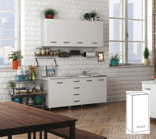 kit cucina pensile 1 anta 40x30xh72 cm bianco 96427