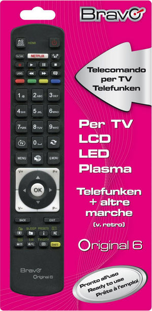 telecomando tv bravo original6 telefunken 96438