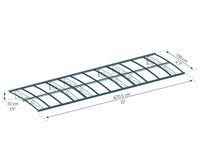 Canopia Herald Pensilina Da Esterno  670X140 cm Trasparente