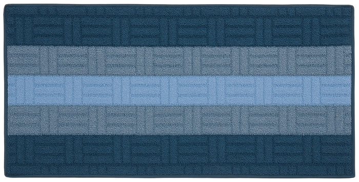 2pz tappeto per cucina mia 57x190 cm blu 97081