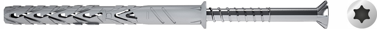 50pz elematic tassello t66v 10x160 con vite torx cod:ferx.97115