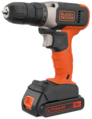 TRAPANO B+D 18V-1,5AH MOD.BCD001C1 Black+Decker PZ 1,0