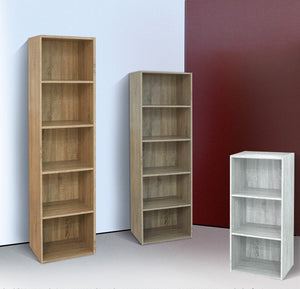 kit libreria "ready" cm 40x29x132h rovere sonoma 97219