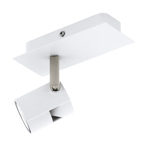 Spot Contemporaneo Vergiano In Alluminio Bianco 1 Luce Gu10 4,8W Ip20