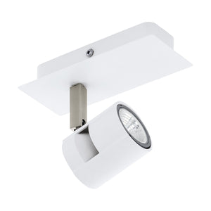 Spot Contemporaneo Vergiano In Alluminio Bianco 1 Luce Gu10 4,8W Ip20