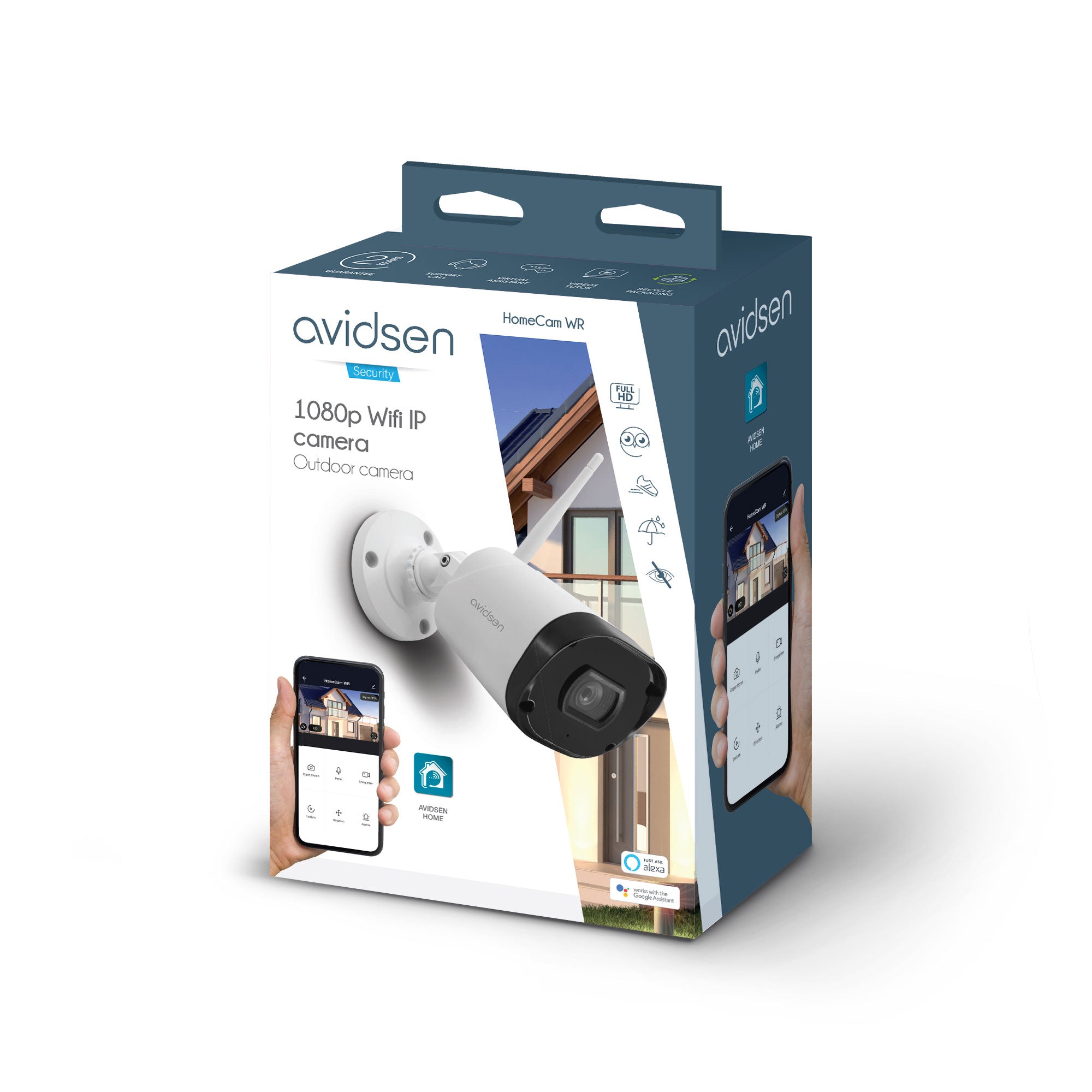 Telecamera da Esterno IP WIFI smart 1080P - HomeCam WR Avidsen