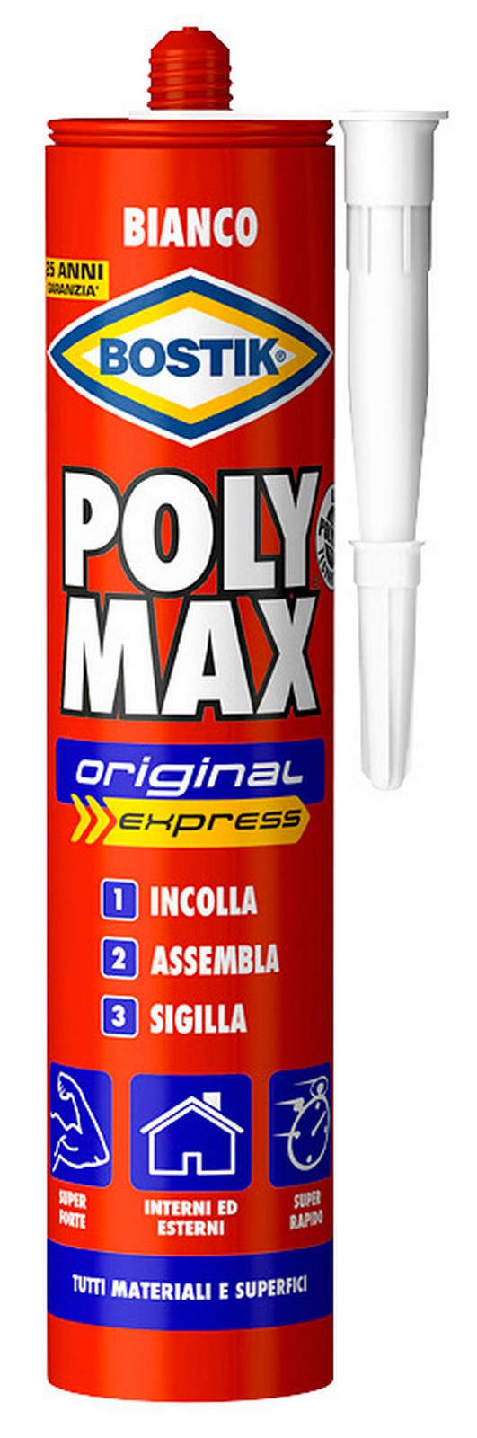 bostik polymax orig. bianco cartuccia gr 425 97607