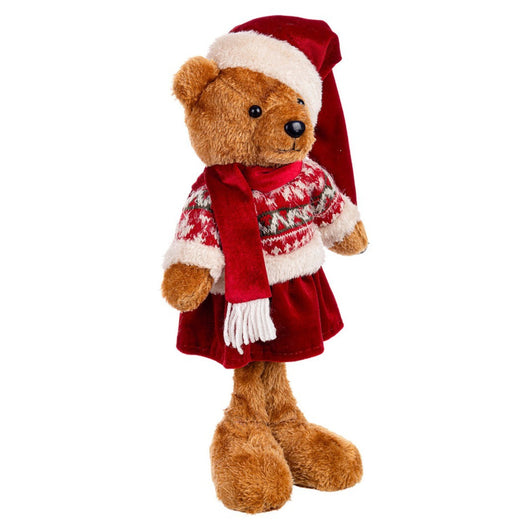 Orso di Natale Ralphy da 40 cm Decorazione Natalizia Bizzotto