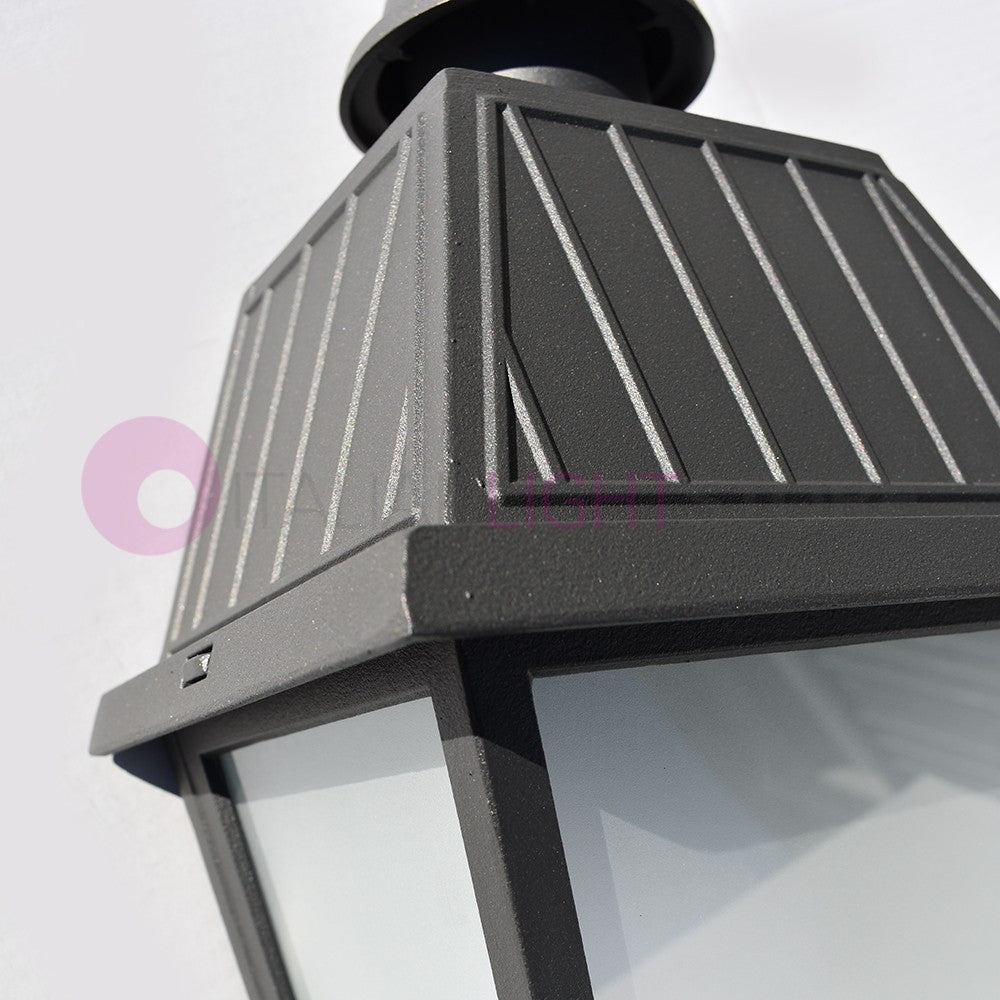 RIVALBA Mezza Lanterna a parete Applique per Esterno Vetri satinati GARDENLIGHT