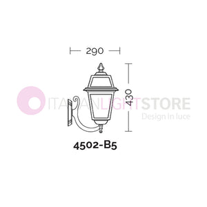 ARTEMIDE ANTRACITE Lampada a Parete da Esterno Classica Quadrata