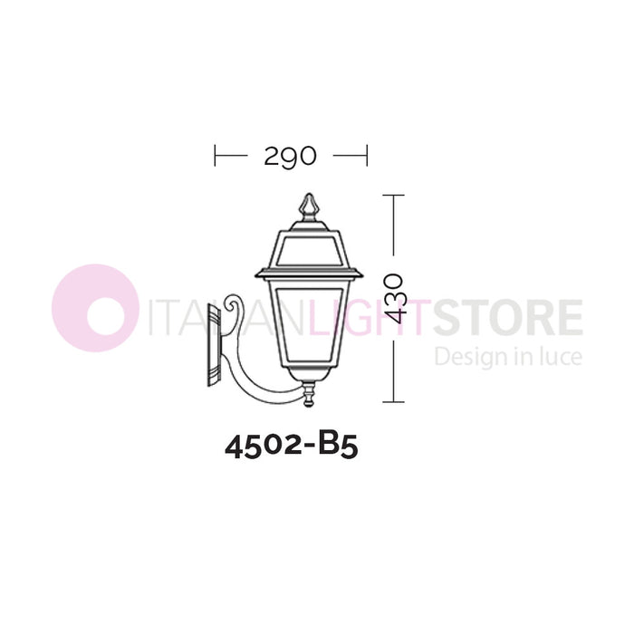 ARTEMIDE ANTRACITE Lampada a Parete da Esterno Classica Quadrata