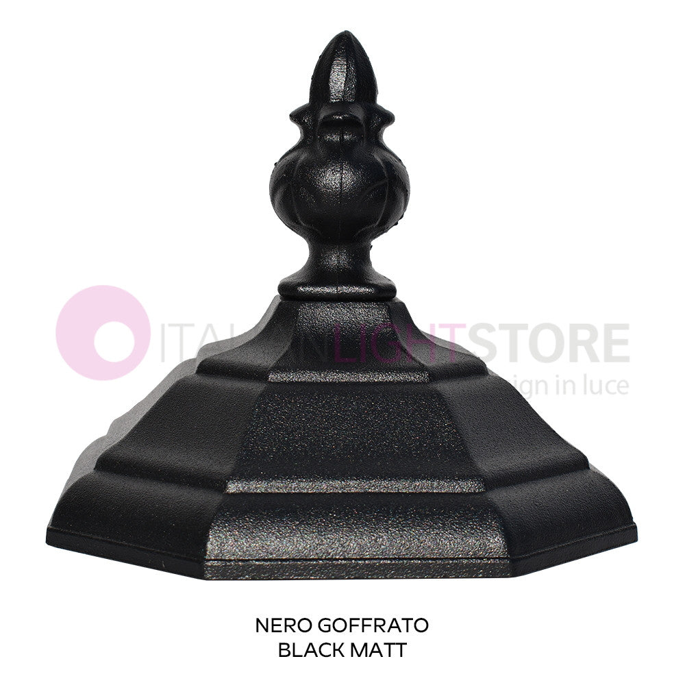 ENEA Lanterna a Parete in Alluminio Lampada per Esterno Classica NERO GARDENLIGHT