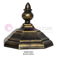 ENEA Lanterna a Parete in Alluminio Lampada per Esterno Classica NERO-ORO GARDENLIGHT