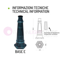 ORIONE ANTRACITE Lampione a 3 luci per Esterno Giardino con sfere globi policarbonato d.25