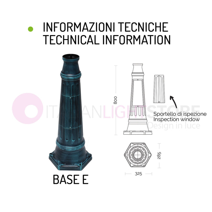 ORIONE ANTRACITE Lampione a 3 luci per Esterno Giardino con sfere globi policarbonato d.25