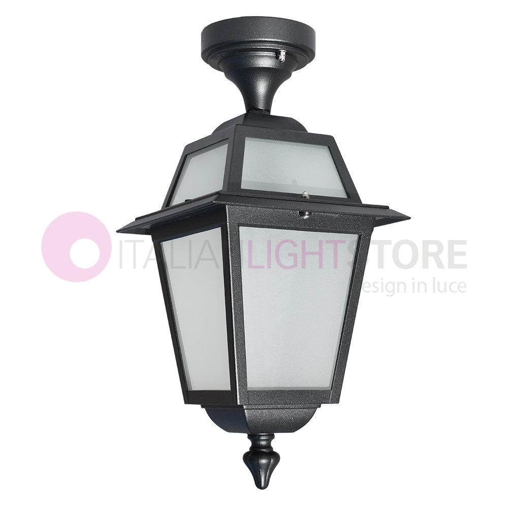 ARTEMIDE ANTRACITE Plafoniera a soffitto da Esterno Classica Quadrata GARDENLIGHT