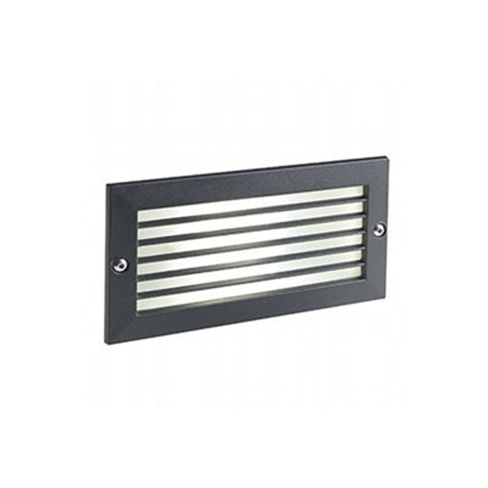 Segnapasso Esterno Incasso Chiuso Escape Alluminio E Vetro Nero Led 10W 3000K