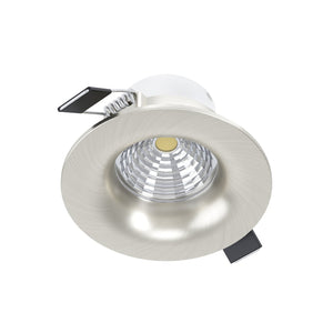 Faretto Ad Incasso Moderno Saliceto In Alluminio Nichel Satinato Led 6W