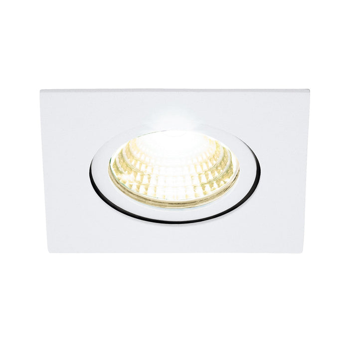 Faretto Ad Incasso Moderno Saliceto In Alluminio Bianco Led 6W 2700K