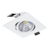 Faretto Ad Incasso Moderno Saliceto In Alluminio Bianco Led 6W 2700K