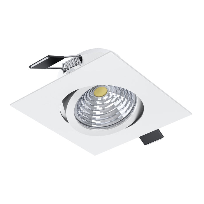 Faretto Ad Incasso Moderno Saliceto In Alluminio Bianco Led 6W 2700K