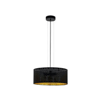 Lampadario Contemporaneo Varillas 3 Luci Acciaio Nero