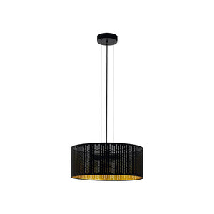 Lampadario Contemporaneo Varillas 3 Luci Acciaio Nero