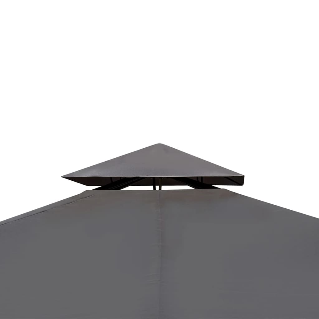 Gazebo con Tetto 3x3 m Grigio Scuro