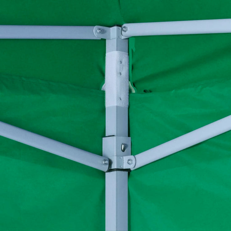 Tenda Pieghevole Verde 3 x 3 m con 4 Pareti