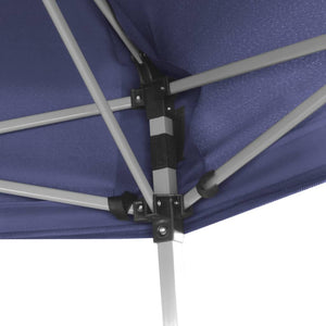 Gazebo Esagonale Pop-Up con 6 Pareti Blu Scuro 3,6x3,1 m