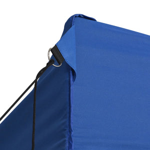 Tenda Pieghevole Pop-Up con 4 Pareti Laterali 3x4,5 m Blu