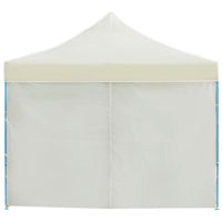 Tenda Pieghevole Pop-Up con 8 Pareti Laterali 3x9 m Crema