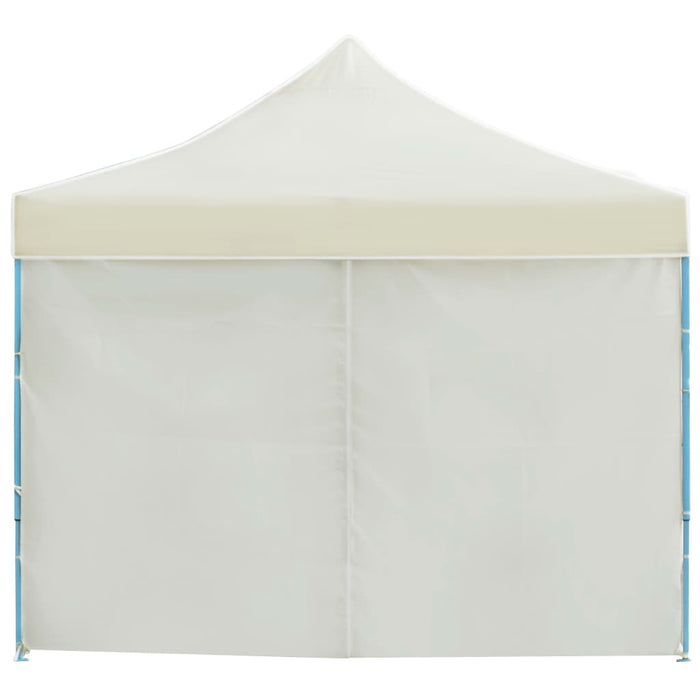 Tenda Pieghevole Pop-Up con 8 Pareti Laterali 3x9 m Crema